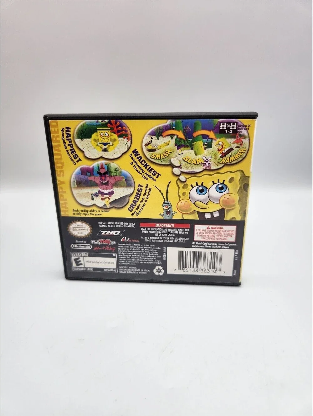 SpongeBob's Truth or Square Nintendo DS NDS CIB Complete W/ Manual B13